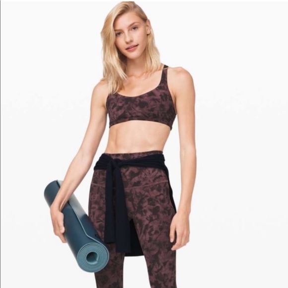 Lululemon Free To Be Bra (Wild) Floral Antique Bark - special edition UNITED - Picture 3 of 7